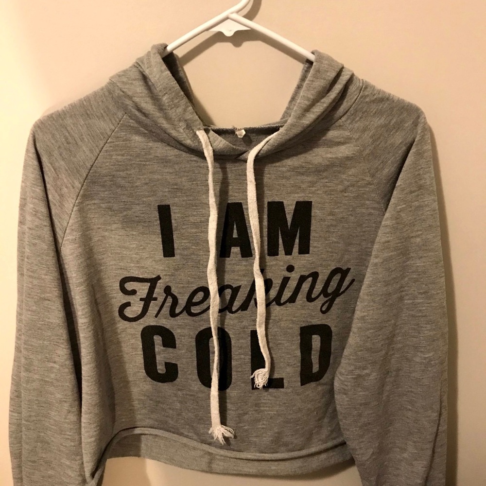 SHEIN lightweight cropped sweatshirt